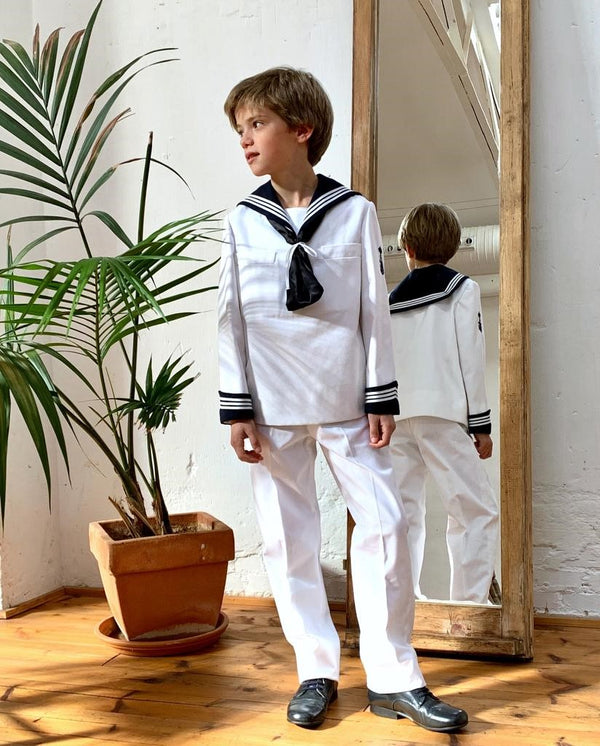 Niño Marinero Trajes De Lino Primera Comunion Comunion Marinero