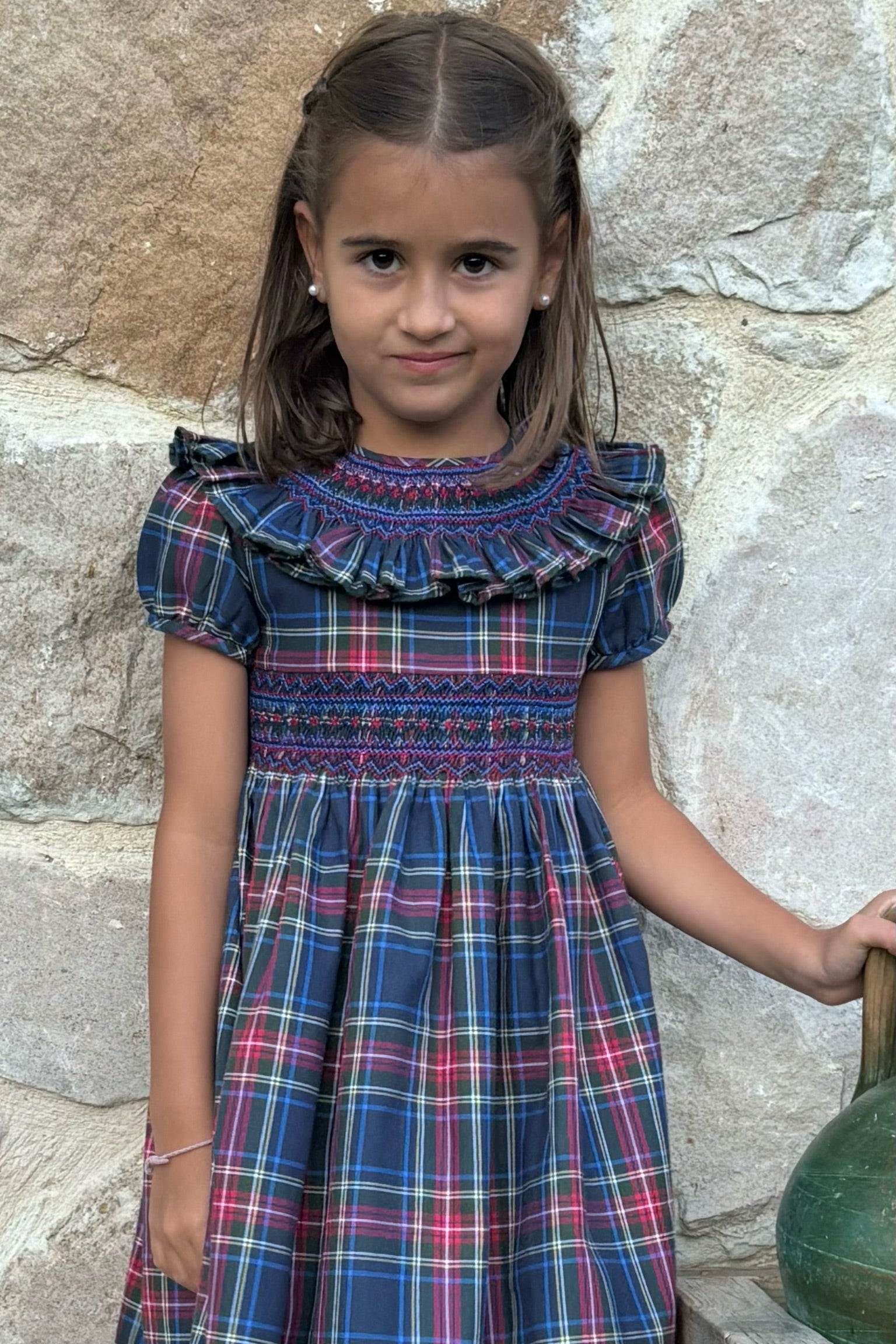 Vestido Gola en su tela Escocés Friki - Main Image