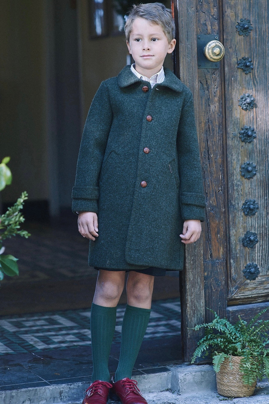 Abrigo austriaco tipo loden