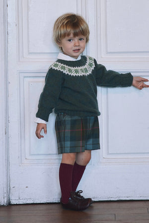 Bermuda bebé tartan escocés