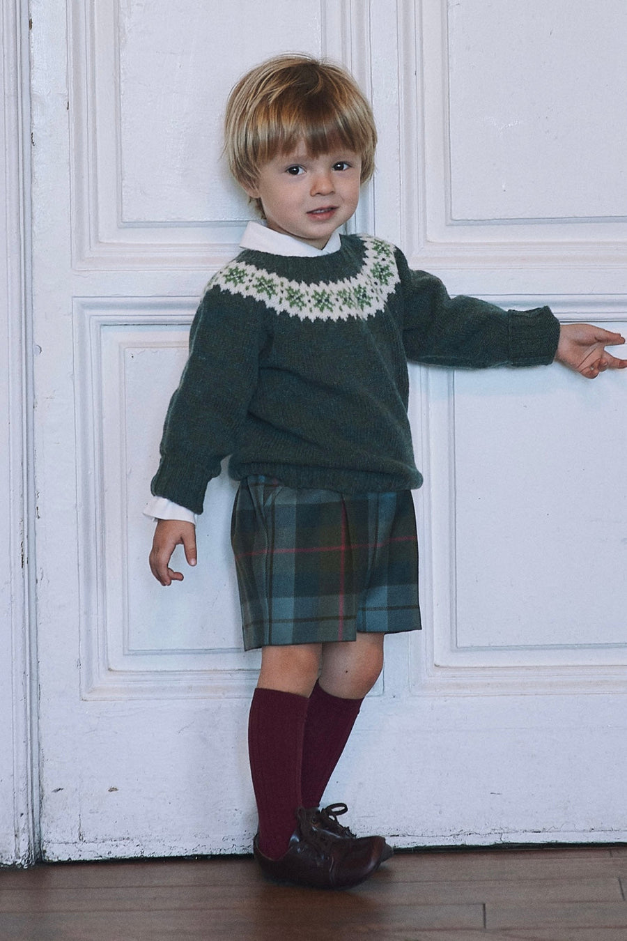 Bermuda bebé tartan escocés