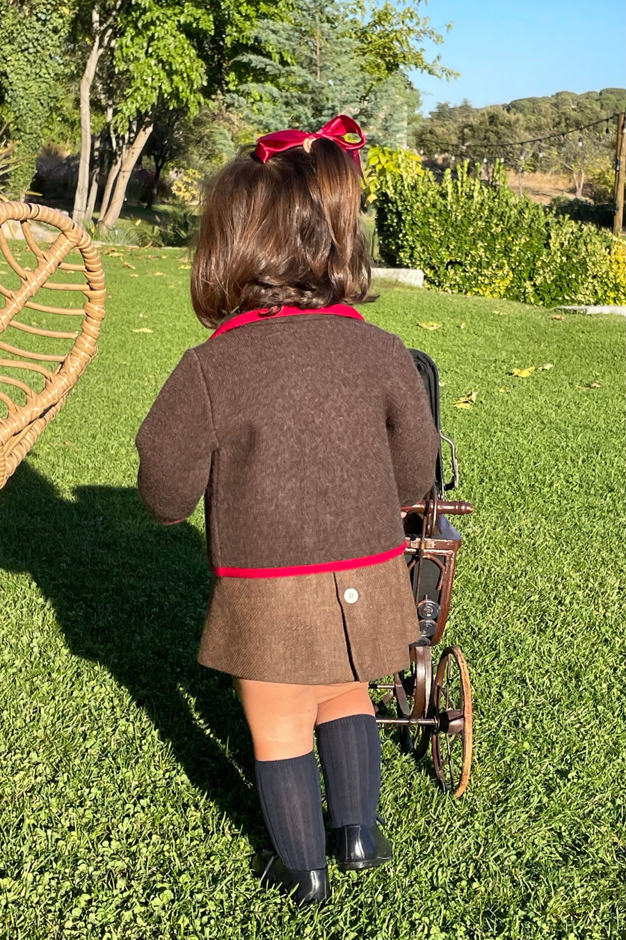 Chaqueta tipo austriaca cuello bebé