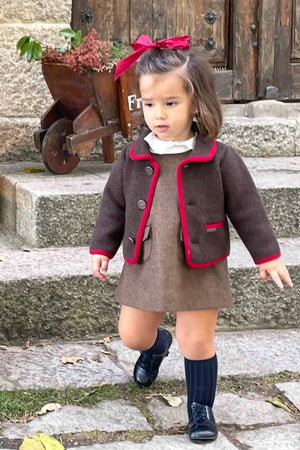 Chaqueta tipo austriaca cuello bebé