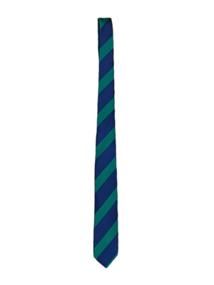 Corbata rayas verde y marino