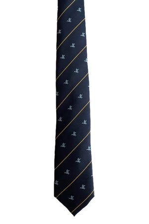 Corbata pato azul