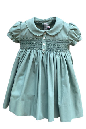 Vestido cuello y tapilla liso