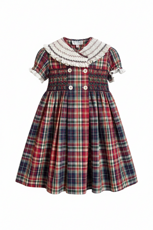 Vestido Smocking Escocés