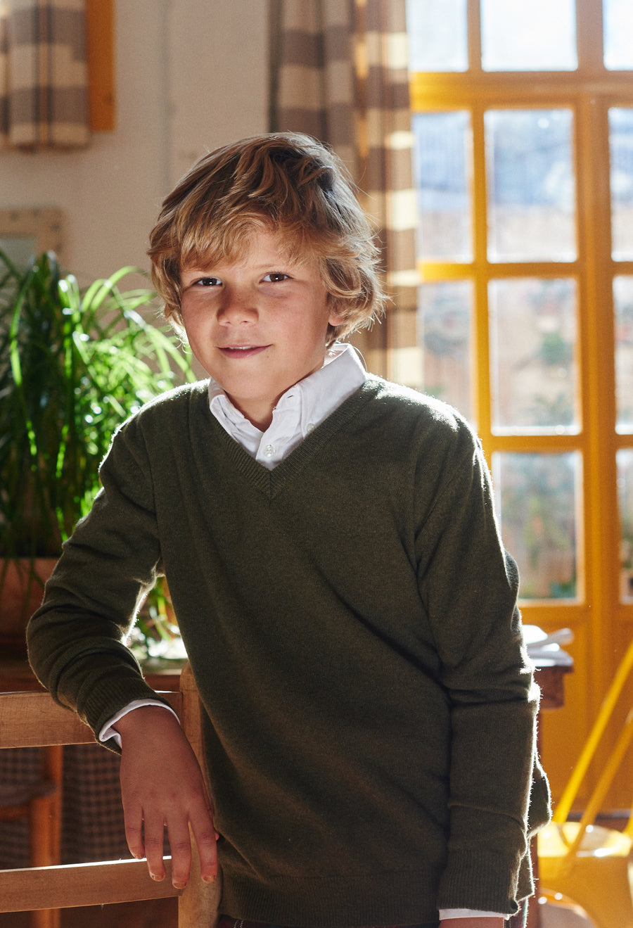 Jersey niño de pico Verde caza